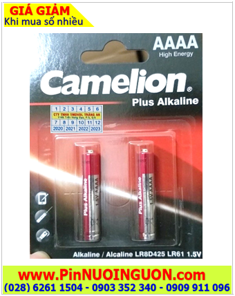 Camelion LR8D425; Pin AAAA 1.5v Alkaline Camelion AAAA, LR8D425 chính hãng _ Vỉ 2 viên